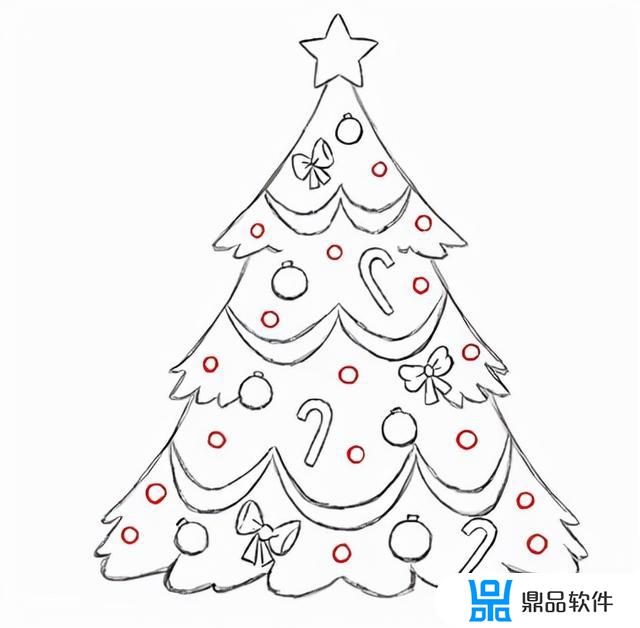 抖音圣诞树上面的星星怎么画(抖音圣诞树的画法)