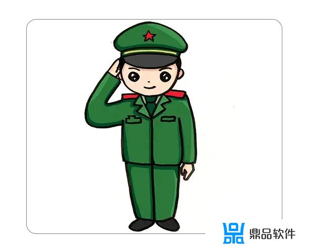 抖音超简单军人怎么画(简笔的军人怎么画)